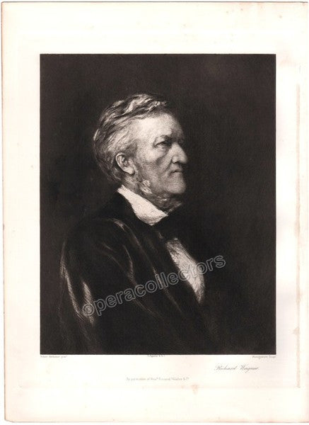 unknown wagner richard vintage quality photoengraving print 1