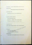 Wagner´s 50th Anniversary Memorial Concert Program - Leipzig 1933