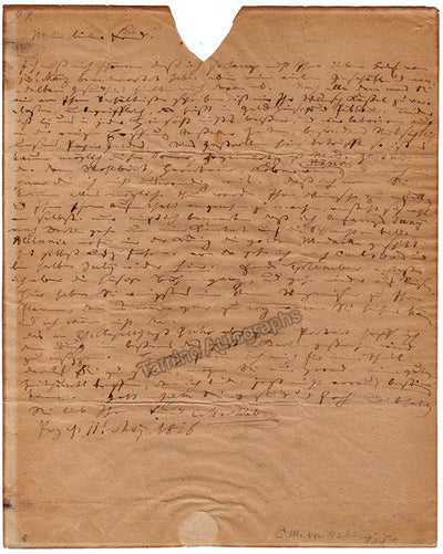 Weber, Carl Maria von - Autograph Letter Signed