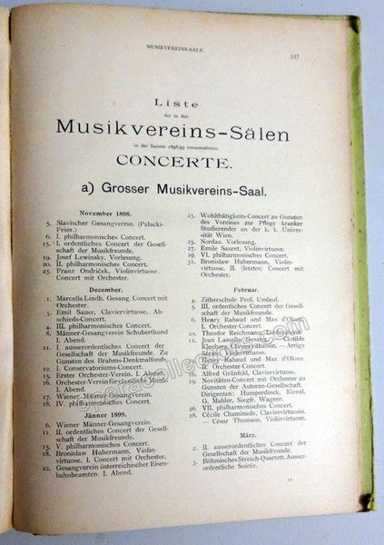 unknown wiener theateralmanach 1900 overview of opera concerts in vienna 1898 1899 9