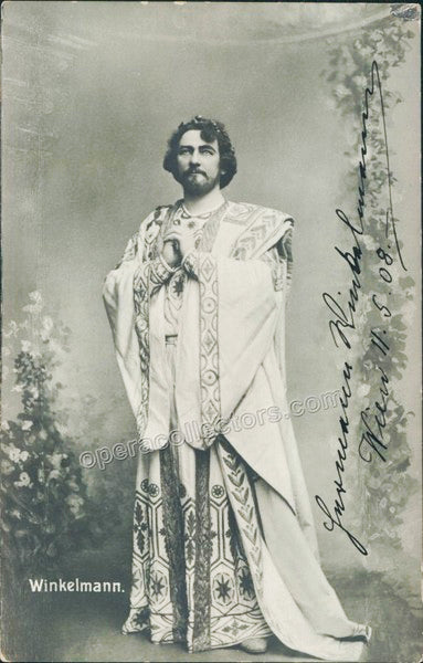 Winkelmann, Hermann - Signed photo as Parsifal