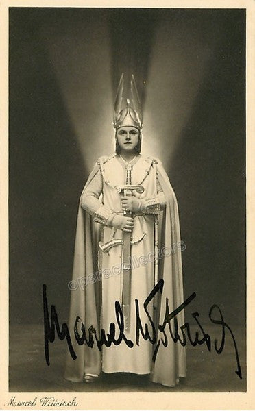 Wittrisch, Marcel - Signed photo as Lohengrin