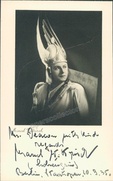 Wittrisch, Marcel - Signed photo postcard as Lohengrin
