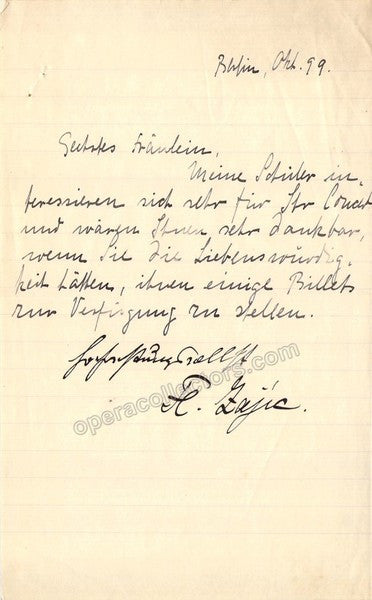 Zajic, Florian - Two Autograph Letters Signed