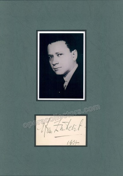 Zimbalist, Efrem - Signature & Photograph