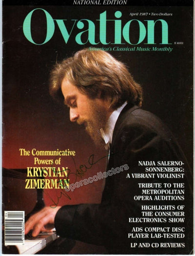 Zimerman, Krystian - OVATION magazine signed on cover