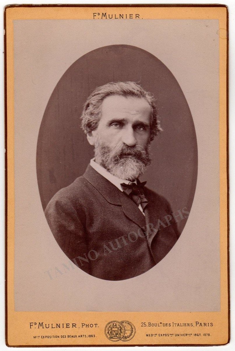 Verdi, Giuseppe - Unsigned Cabinet Photo - Tamino