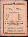 Vienna Hof-Opern Theater - Lot of 31 Opera Program-Playbills 1874-1937