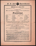 Vienna Hof-Opern Theater - Lot of 31 Opera Program-Playbills 1874-1937