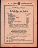 Vienna Hof-Opern Theater - Lot of 31 Opera Program-Playbills 1874-1937