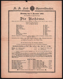 Vienna Hof-Opern Theater - Lot of 31 Opera Program-Playbills 1874-1937