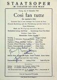 Vienna Opera - Signed Program Lot 1947-1949