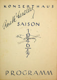 Vienna Opera - Signed Program Lot 1947-1949
