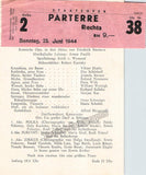 Vienna State Opera - Program Lot 1942-1944