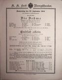 Vienna Theater Playbills -  Large Lot 1875-1930